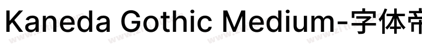 Kaneda Gothic Medium字体转换 Kaneda Gothic Medium字体转换